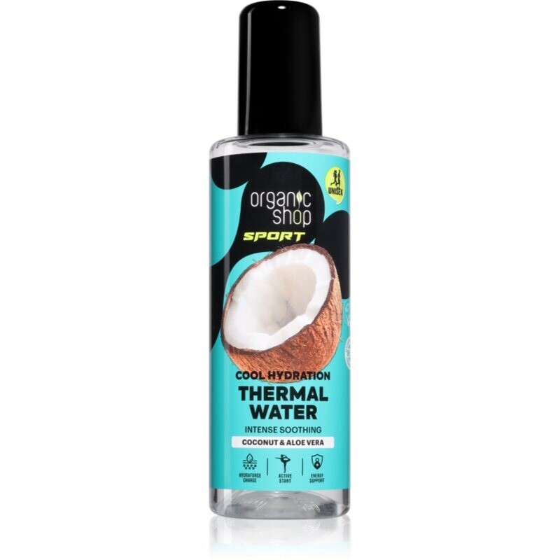 Organic Shop Sport Coconut & Aloe Vera thermal water with moisturising effect 200 ml