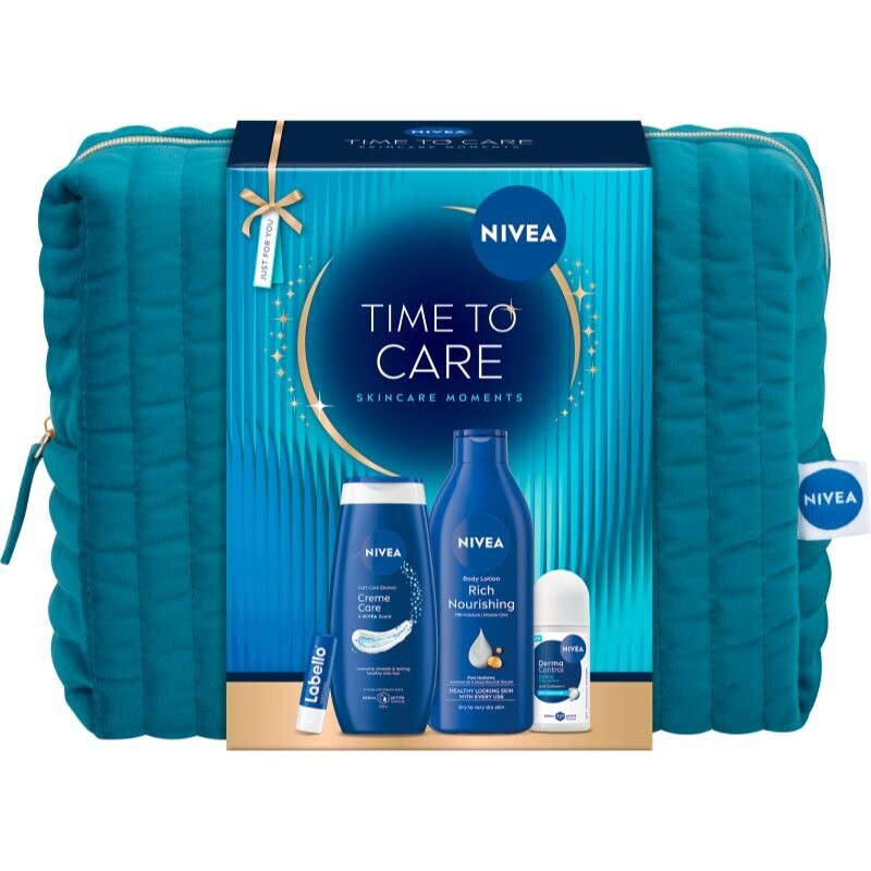 NIVEA Time to Care gift set with nourishing and moisturising effect