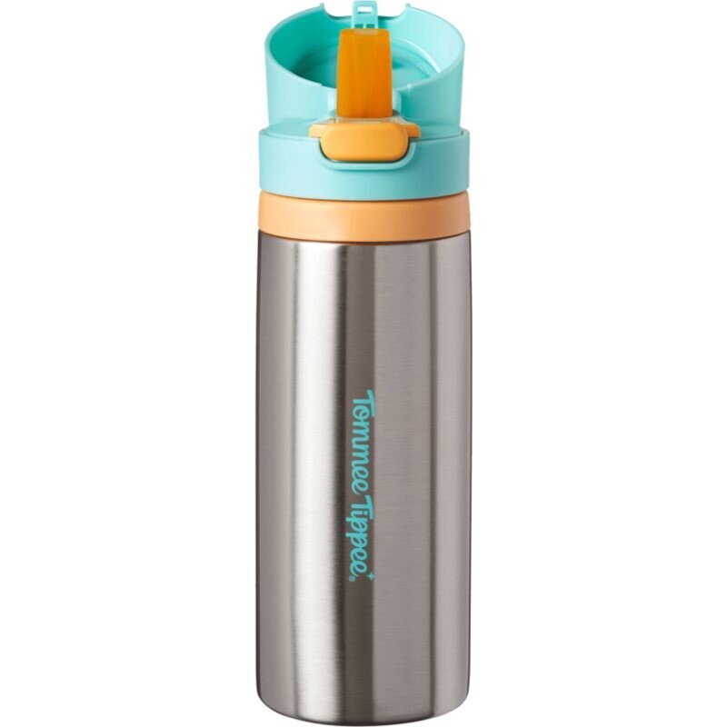 Tommee Tippee On The Go stainless steel insulated flask with a silicone spout 24m+ 500 ml