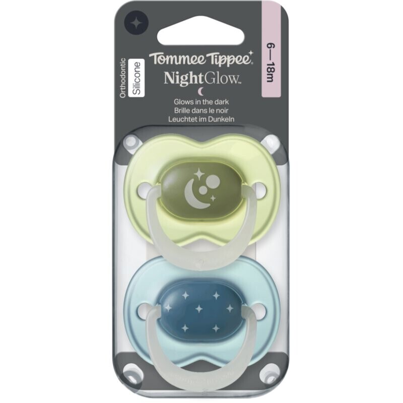 Tommee Tippee NightGlow Soother 6-18m dummy Boy 2 pc