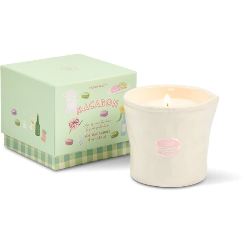 Paddywax Bistro Macaron scented candle ceramics 226 g