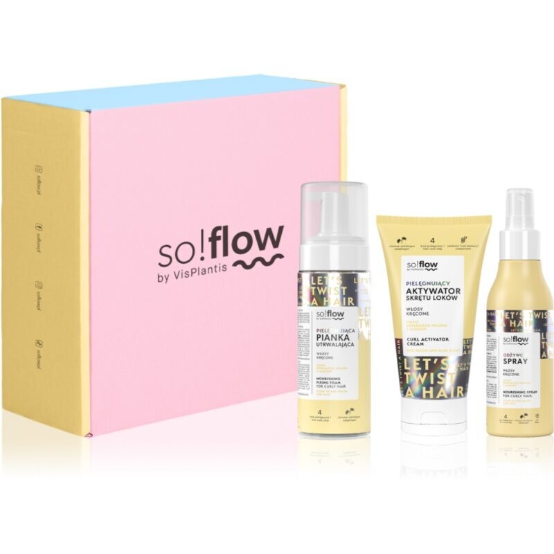 so!flow Curl Styling & Protection Set gift set for curly hair