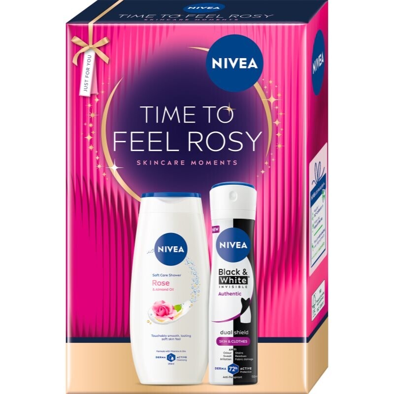NIVEA Time to Feel Rosy gift set for the body