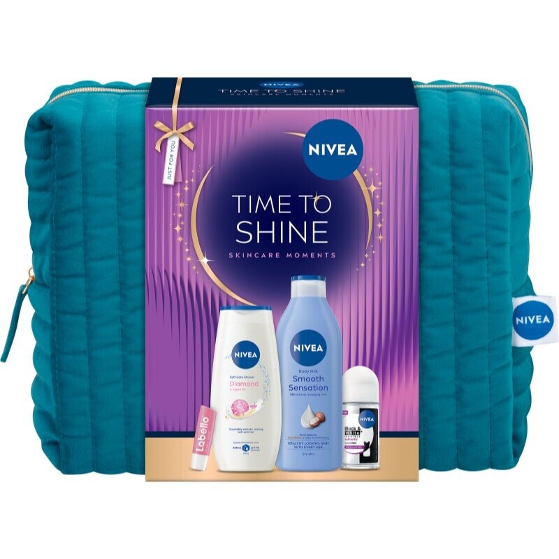 NIVEA Time to Shine gift set with nourishing and moisturising effect