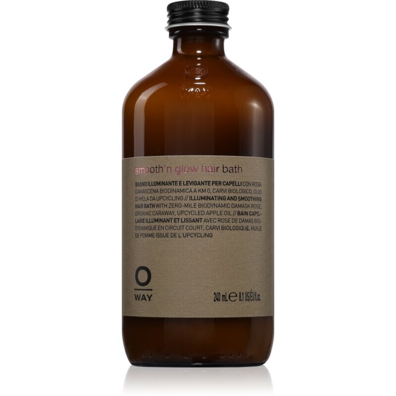 Oway Smooth'n glow Hiar Bath shampoo for shiny and soft hair 240 ml