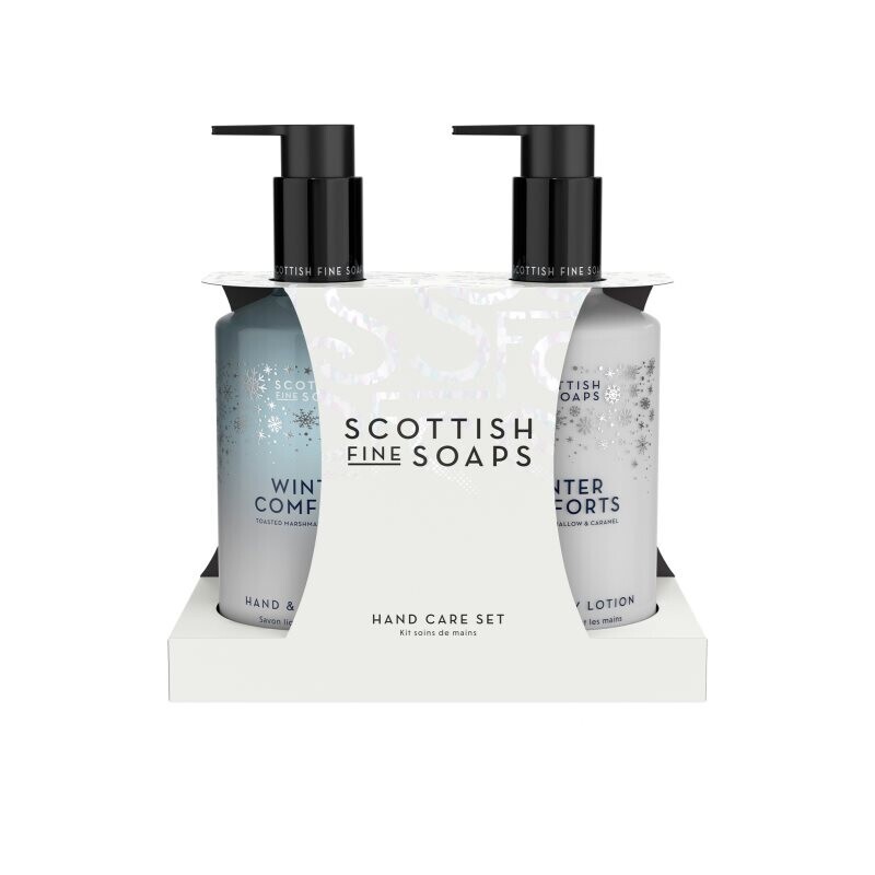 Scottish Fine Soaps Winter Comforts gift set for hands fragrance Toasted Marshmallow & Caramel