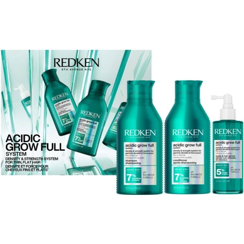 Redken Acidic Grow Full System gift set to restore hair density