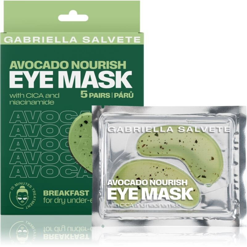Gabriella Salvete Eye Mask Avocado intensive nourishing mask for the eye area 5 pc