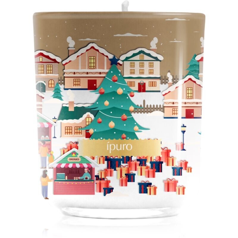 ípuro Christmas Town Glamour Night scented candle with lid 270 g