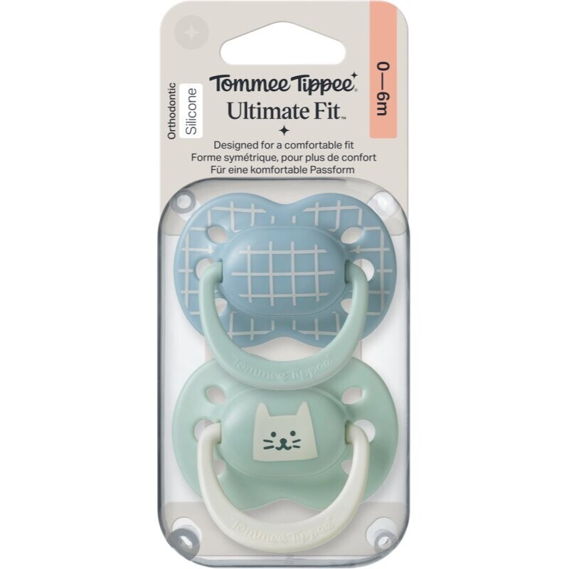 Tommee Tippee Ultimate Fit 0-6m dummy Boy 2 pc