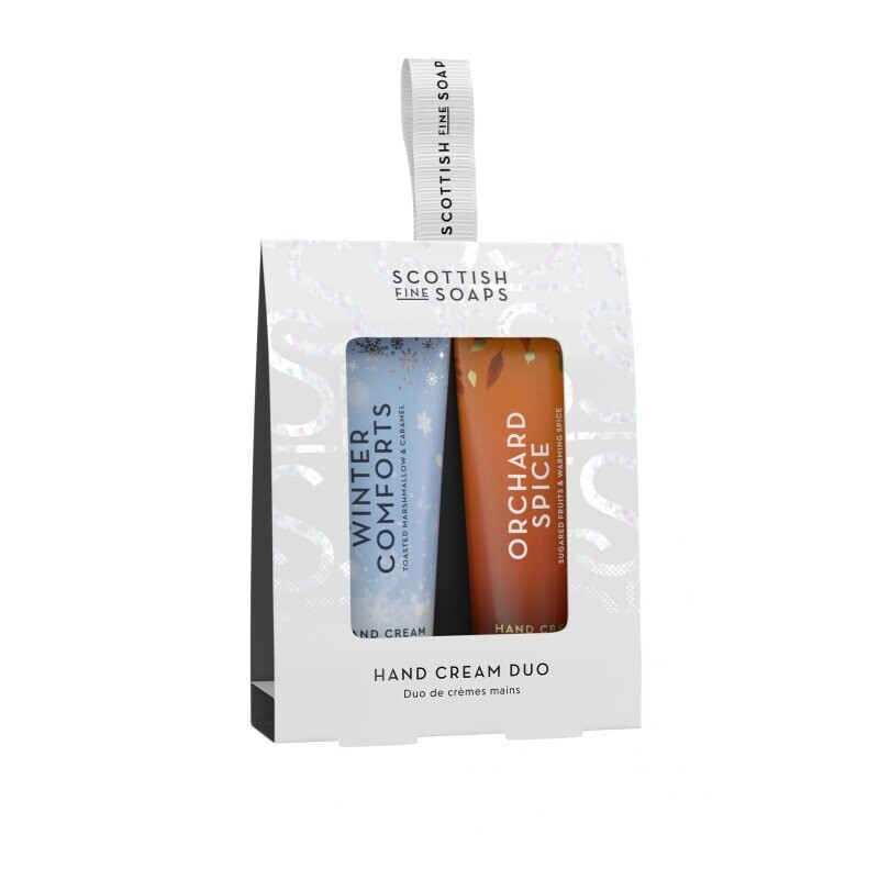 Scottish Fine Soaps Winter Comforts & Orchard Spice gift set for hands