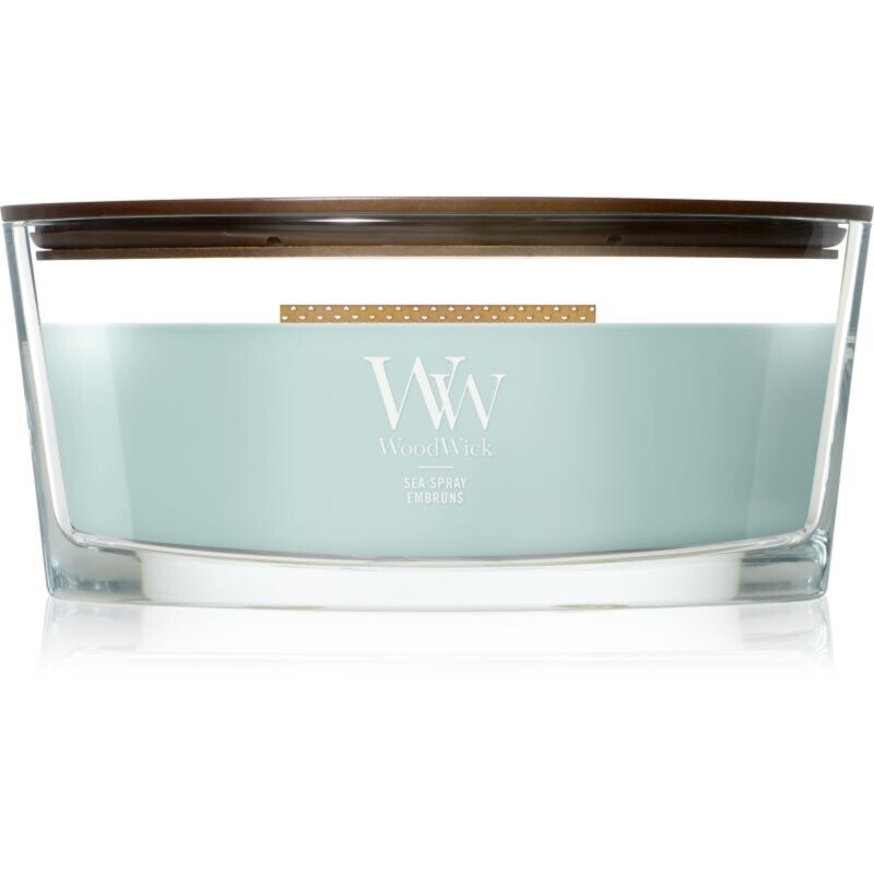 Woodwick Sea Spray scented candle with wooden wick 453.6 g