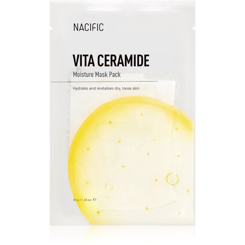 Nacific Vita Ceramide Moisture Mask Pack brightening face mask with moisturising effect 1 pc