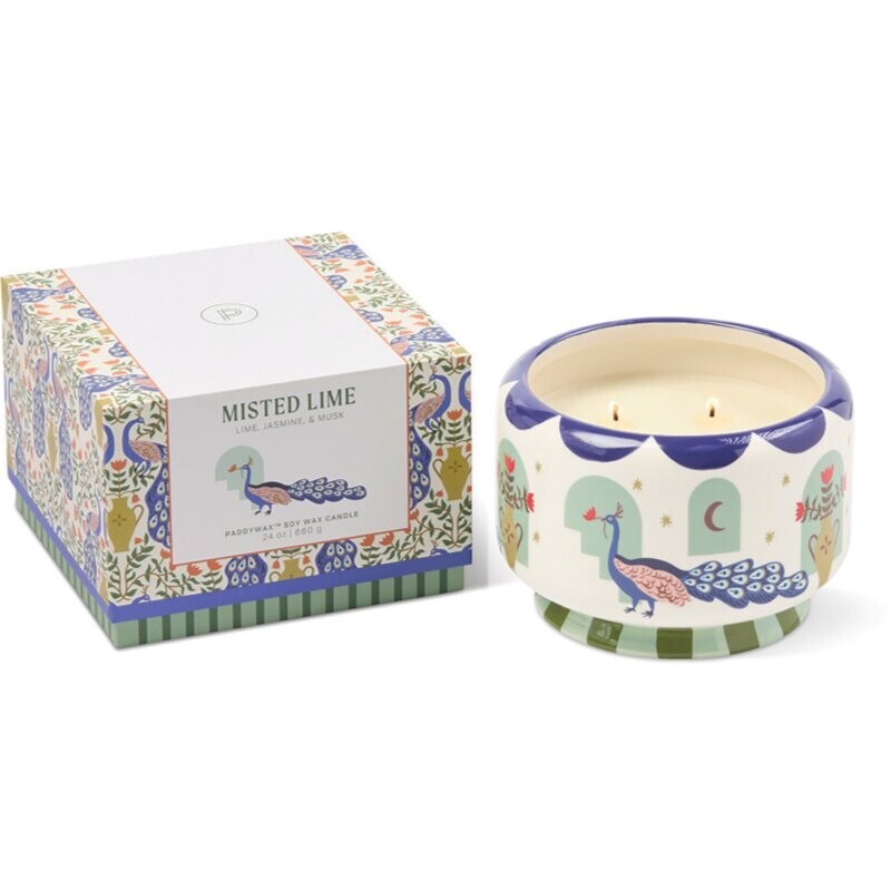 Paddywax A Dopo Peacock Blue scented candle ceramics 680 g
