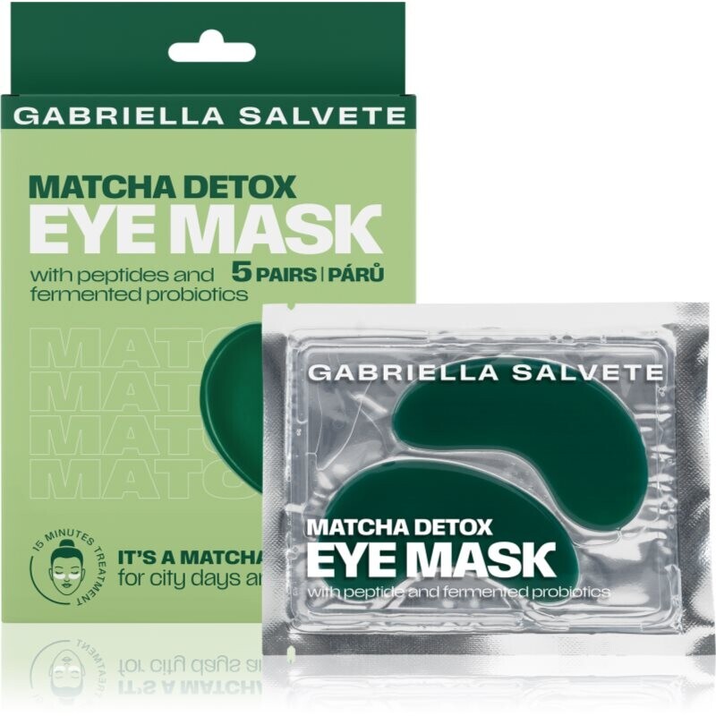 Gabriella Salvete Eye Mask Matcha detoxifying mask for the eye area 5 pc