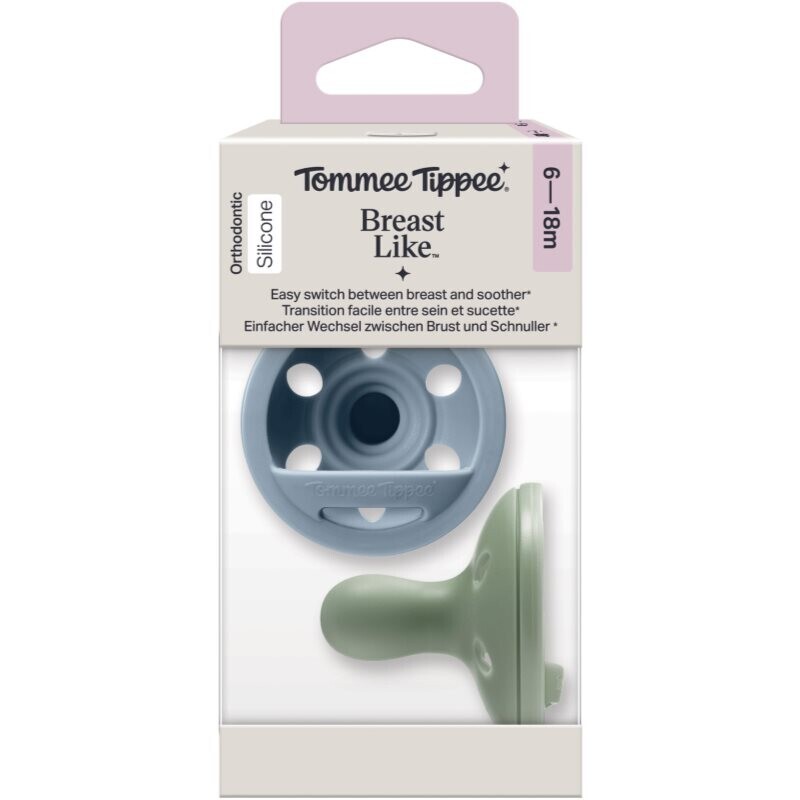 Tommee Tippee Breast-like 6-18 m dummy Boy 2 pc