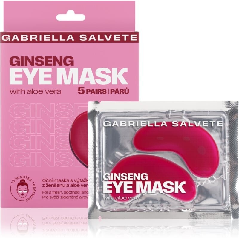 Gabriella Salvete Eye Mask Ginseng refreshing face mask for the eye area 5 pc