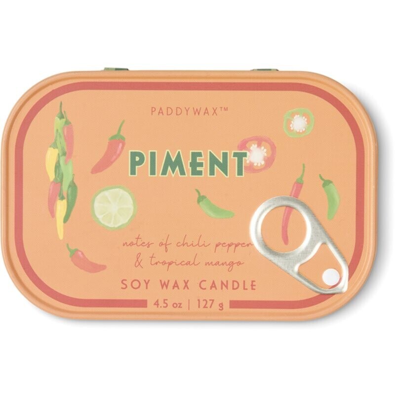 Paddywax Bistro Tin Piment scented candle in a tin 127 g