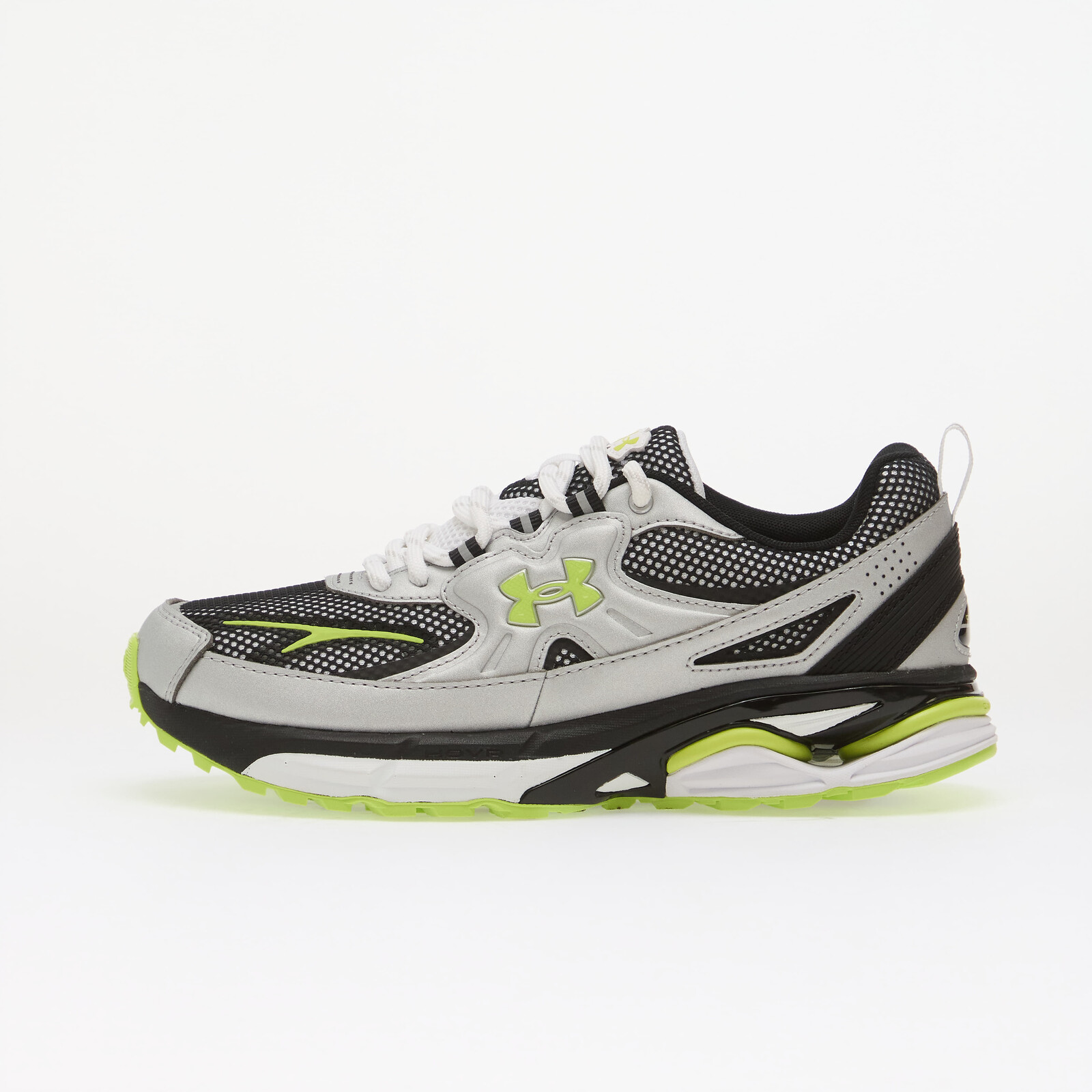 Sneakers Under Armour Apparition Tech Metallic Silver/ White/ Green Citrine UK 8