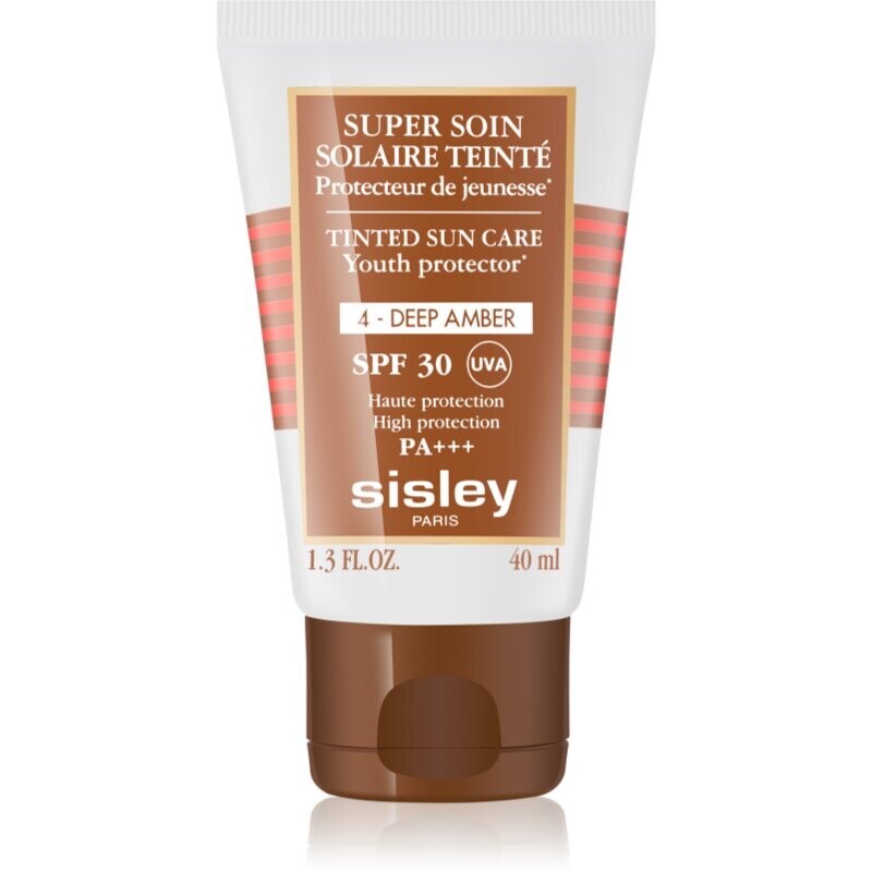 Sisley Super Soin Solaire Teinté Protective Tinted Cream for Face SPF 30 Shade 4 Deep Amber 40 ml