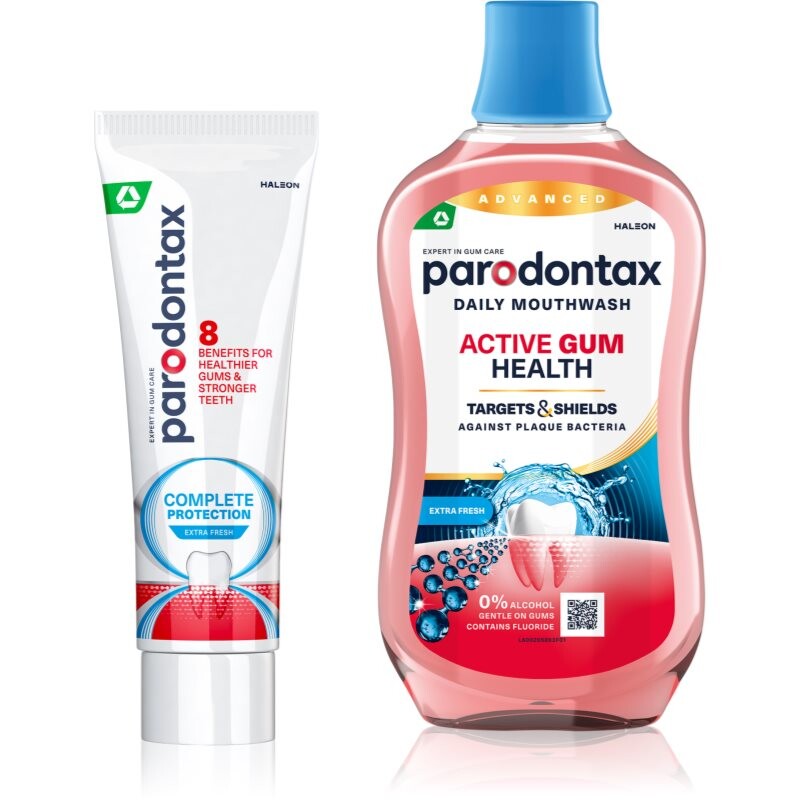 Parodontax Complete Protection & Active Gum Health Extra Fresh set for healthy teeth and gums