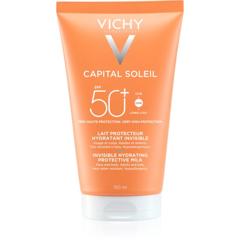 Vichy Capital Soleil Invisible Hydrating Protective Milk protective milk for face and body SPF 50+ 150 ml