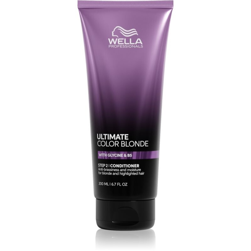 Wella Professionals Ultimate Color Blonde hydrating conditioner neutralising yellow shades for lightened, cool blonde hair 200 ml
