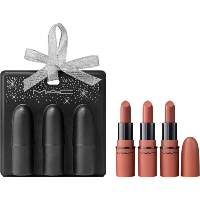 MAC Cosmetics Holiday Teddy Party Mini Lip Trio gift set for lips
