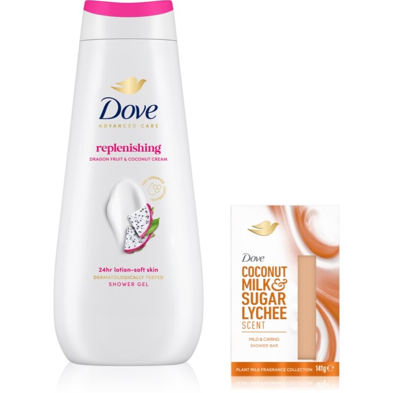 Dove Advanced Care set for the shower