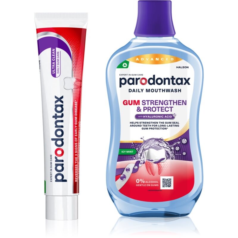 Parodontax Ultra Clean & Gum Strengthen & Protect set for teeth