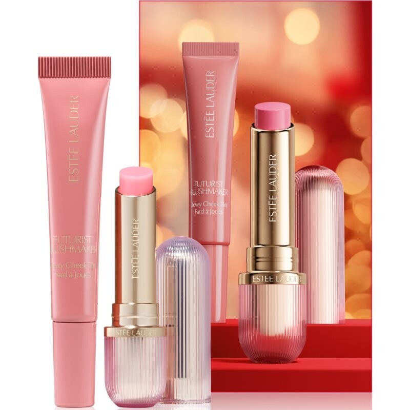 Estée Lauder Holiday Rosy Reception Futurist Blush & Balm Set chocolate gift set for lips