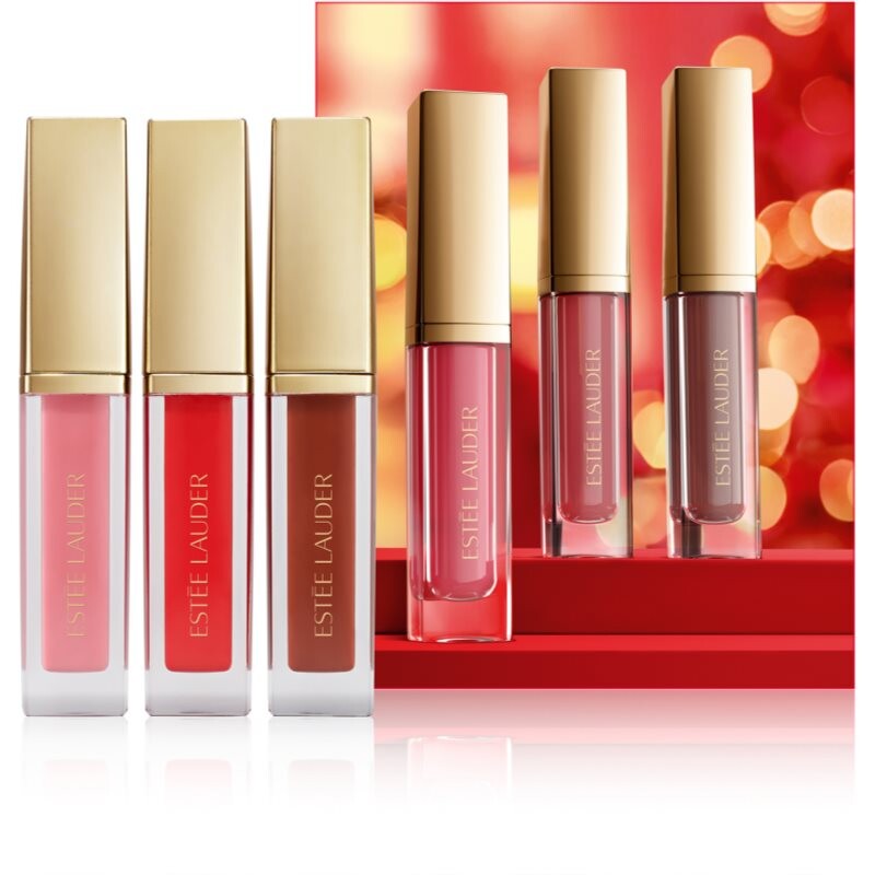 Estée Lauder Holiday Suite Kisses Glossy Pout Mini Lip Oil Trio gift set