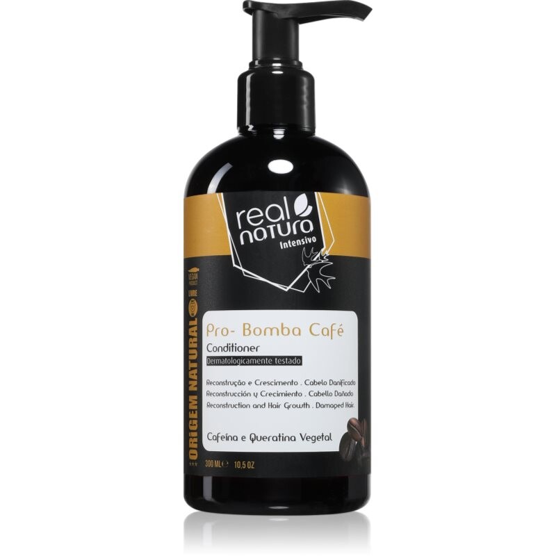 Real Natura Pro - Bomba Café conditioner for dry and brittle hair 300 ml