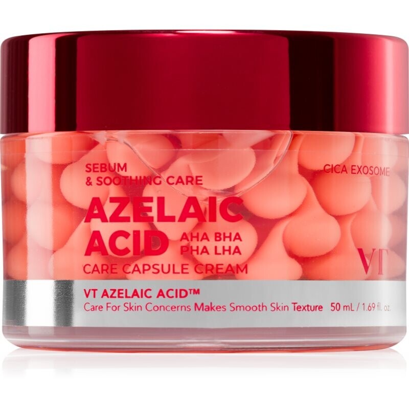 VT Cosmetics Azelaic Acid Care Capsule Cream soothing face cream against imperfections in acne-prone skin 50 ml