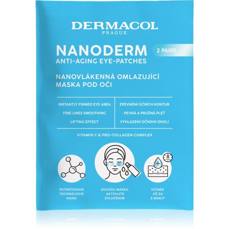 Dermacol Nanoderm rejuvenating mask for the eye area 2 pair