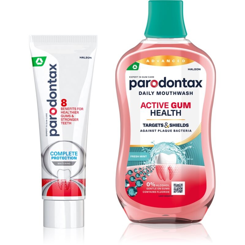 Parodontax Complete Protection & Active Gum Health Whitening set for teeth