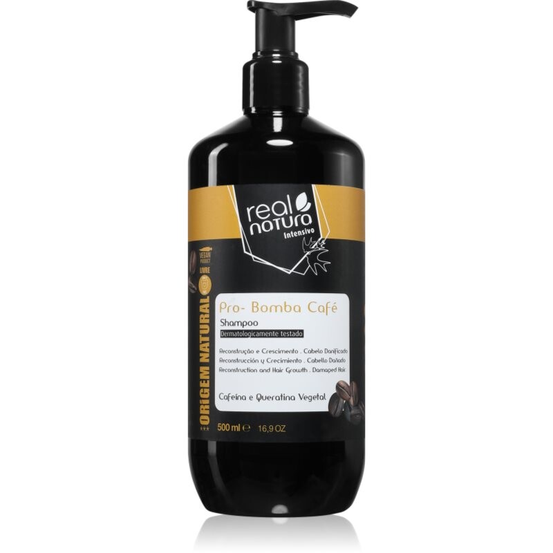 Real Natura Pro - Bomba Café shampoo for dry hair 500 ml