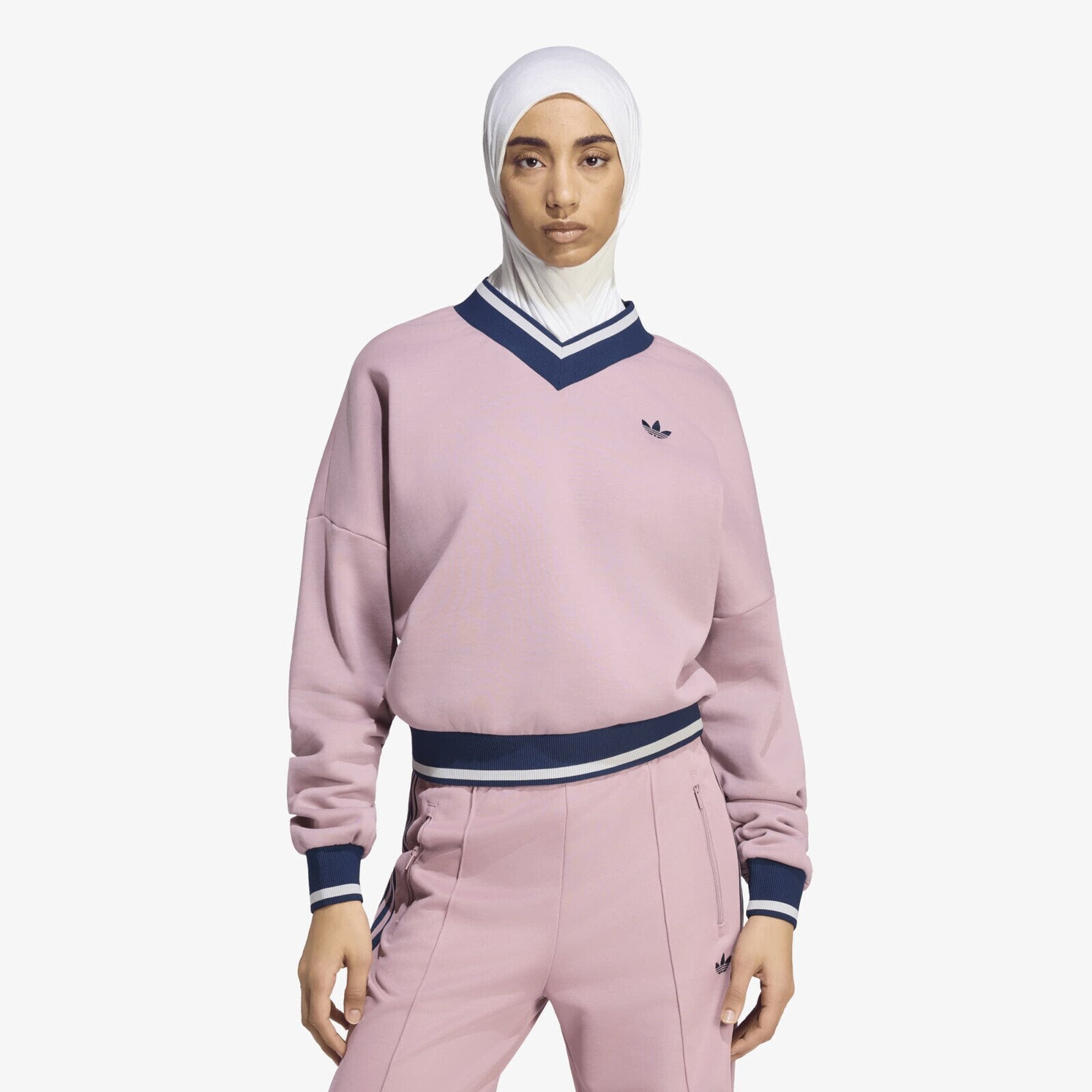 Sweatshirt adidas Engineered Rib Crew Magic Mauve/ Night Indigo/ Grey Two M