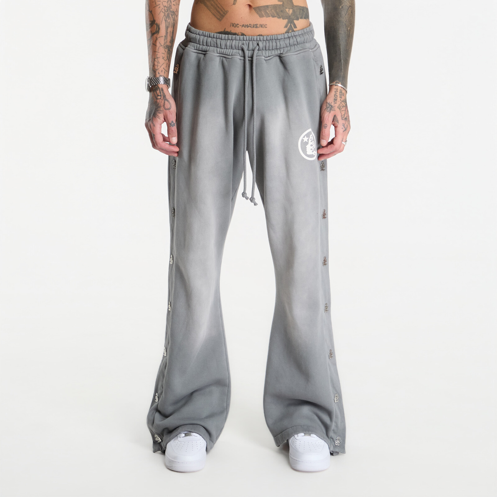 Pants Hellstar Mirrorface Sweatpants UNISEX Grey L