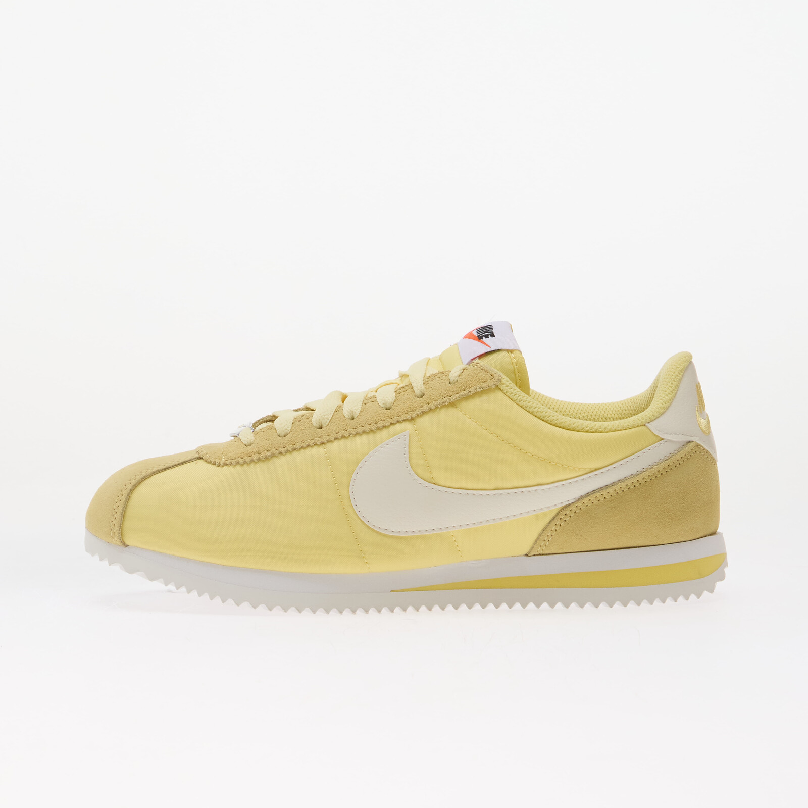 Sneakers Nike Cortez Textile Soft Yellow/ Sail-White-Safety Orange UK 5