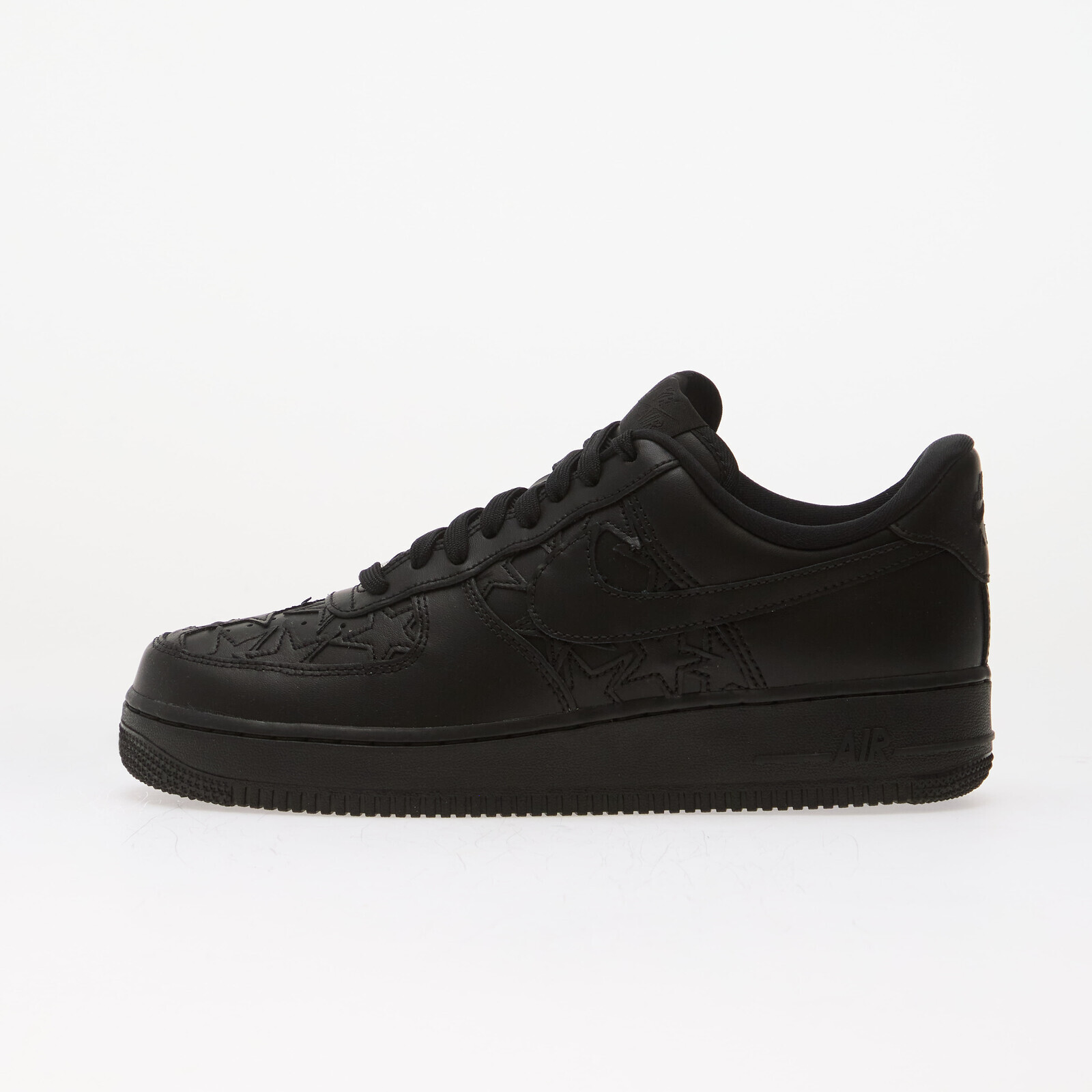 Sneakers Nike Air Force 1 '07 Edge Black/ Black-Metallic Silver UK 9.5