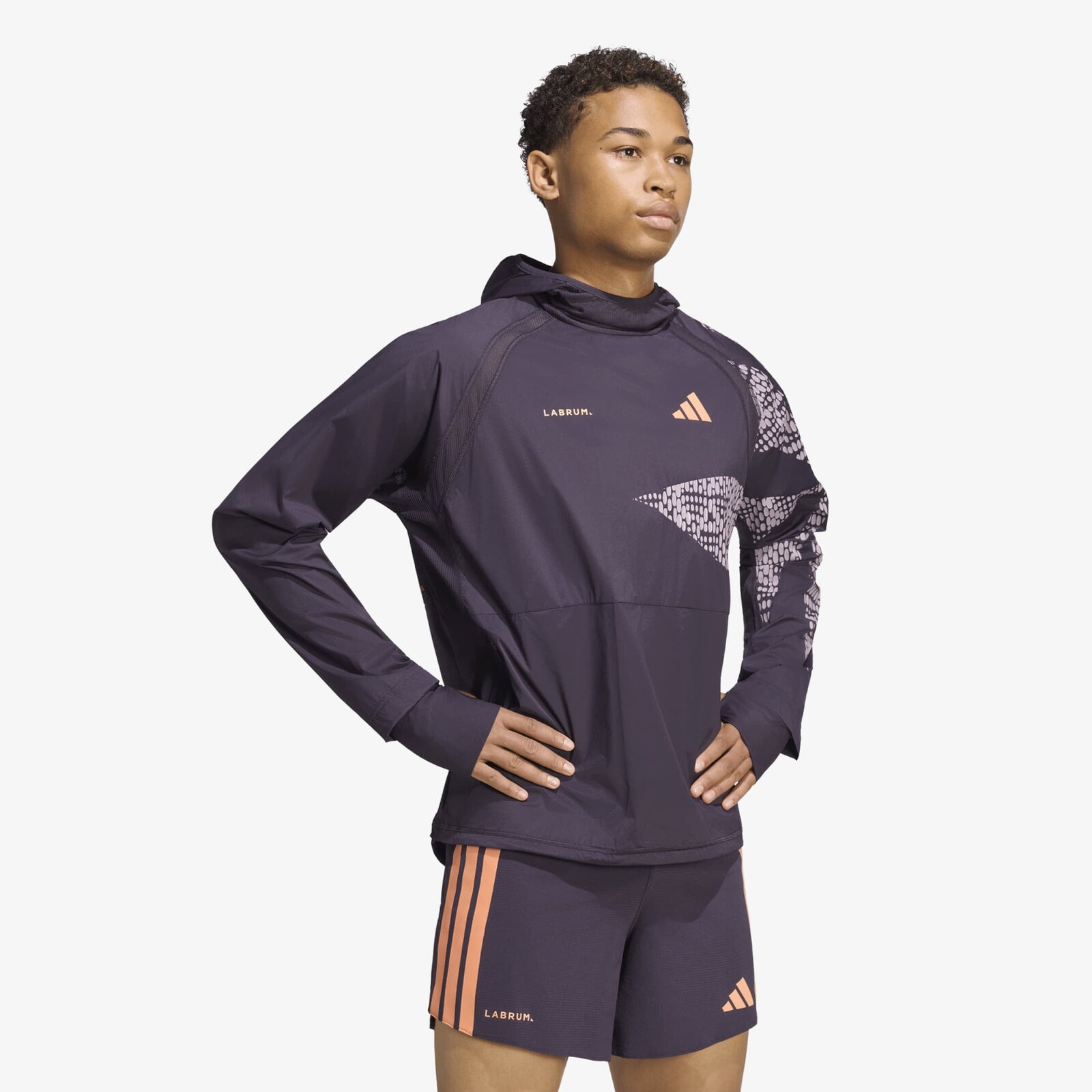 Sweatshirt adidas x Labrum Running Hoodie Unisex Aurora Black S