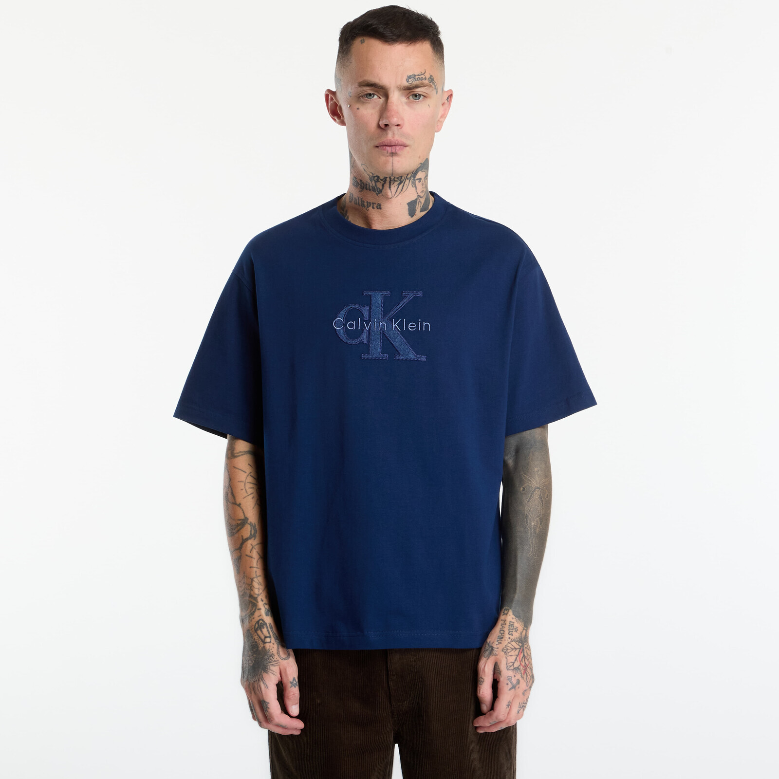 T-shirt Calvin Klein Jeans Ss Relaxed 16s Denim Ws Blue XL