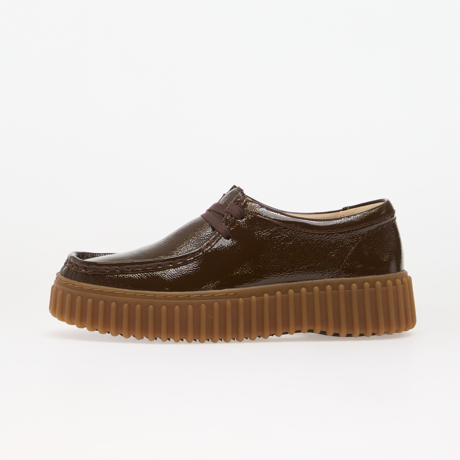 Clarks Torhill Bee Patent Dark Brown 7.5