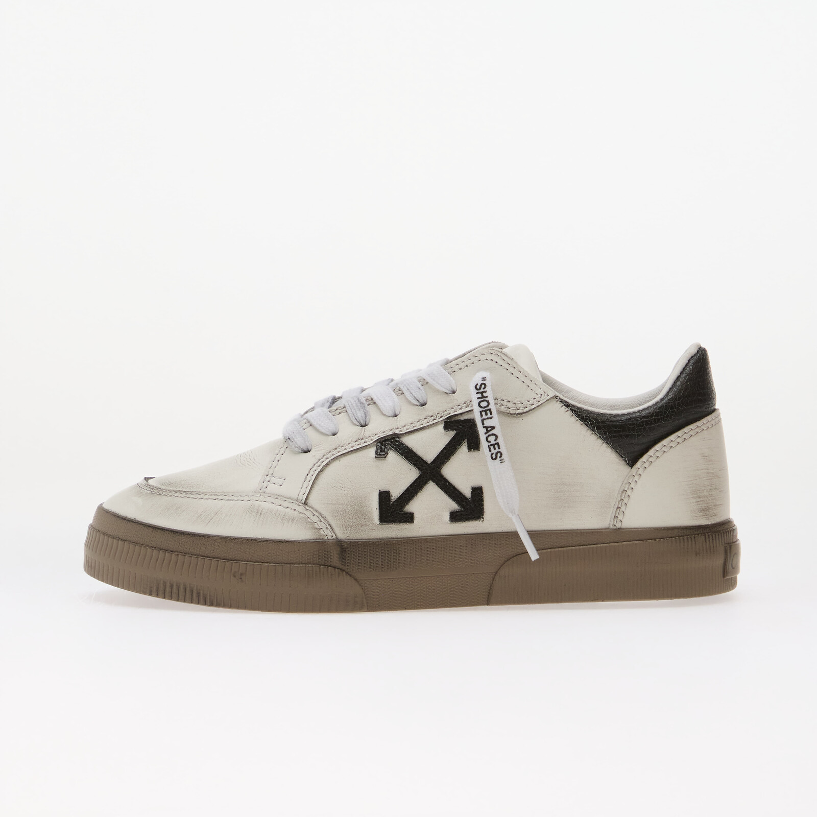 Sneakers Off-White Vulc Low Worn Out Vintage White/ Black UK 7.5