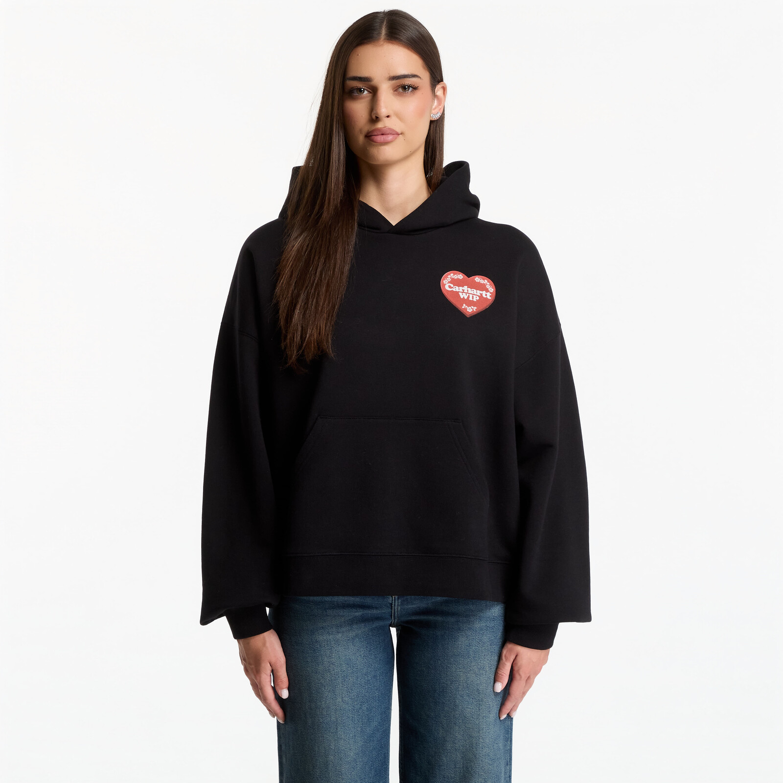 Sweatshirt Carhartt WIP W' Hooded Hartt Case Sweat Black M