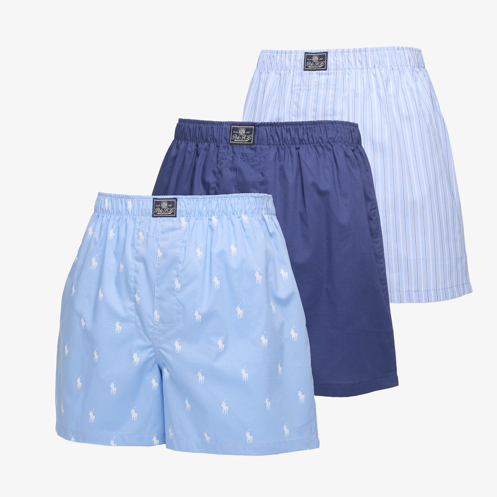 Ralph Lauren Polo Open Boxer 3-Pack Blue XXL