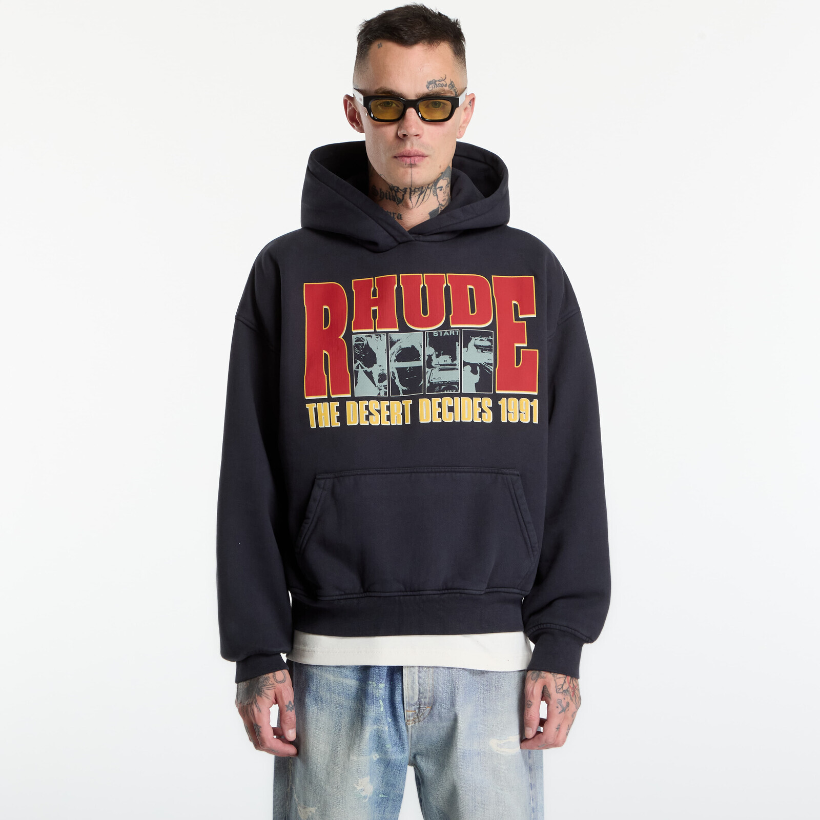 Sweatshirt Rhude The Desert Decides Hoodie Vintage Black/ Red/ Multi XXL