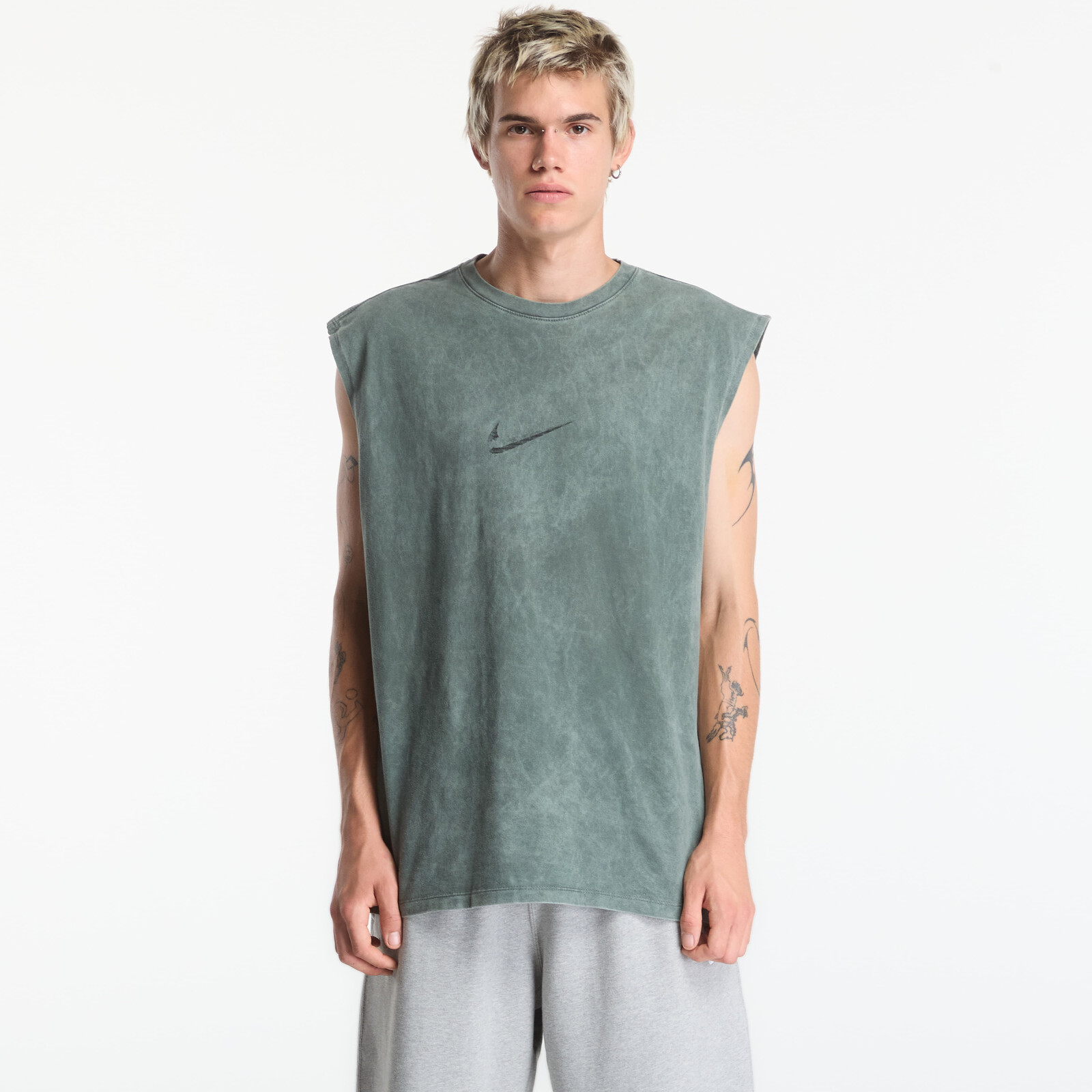 T-shirt Nike Men's Sleeveless T-Shirt Camo Green/ Light Army M