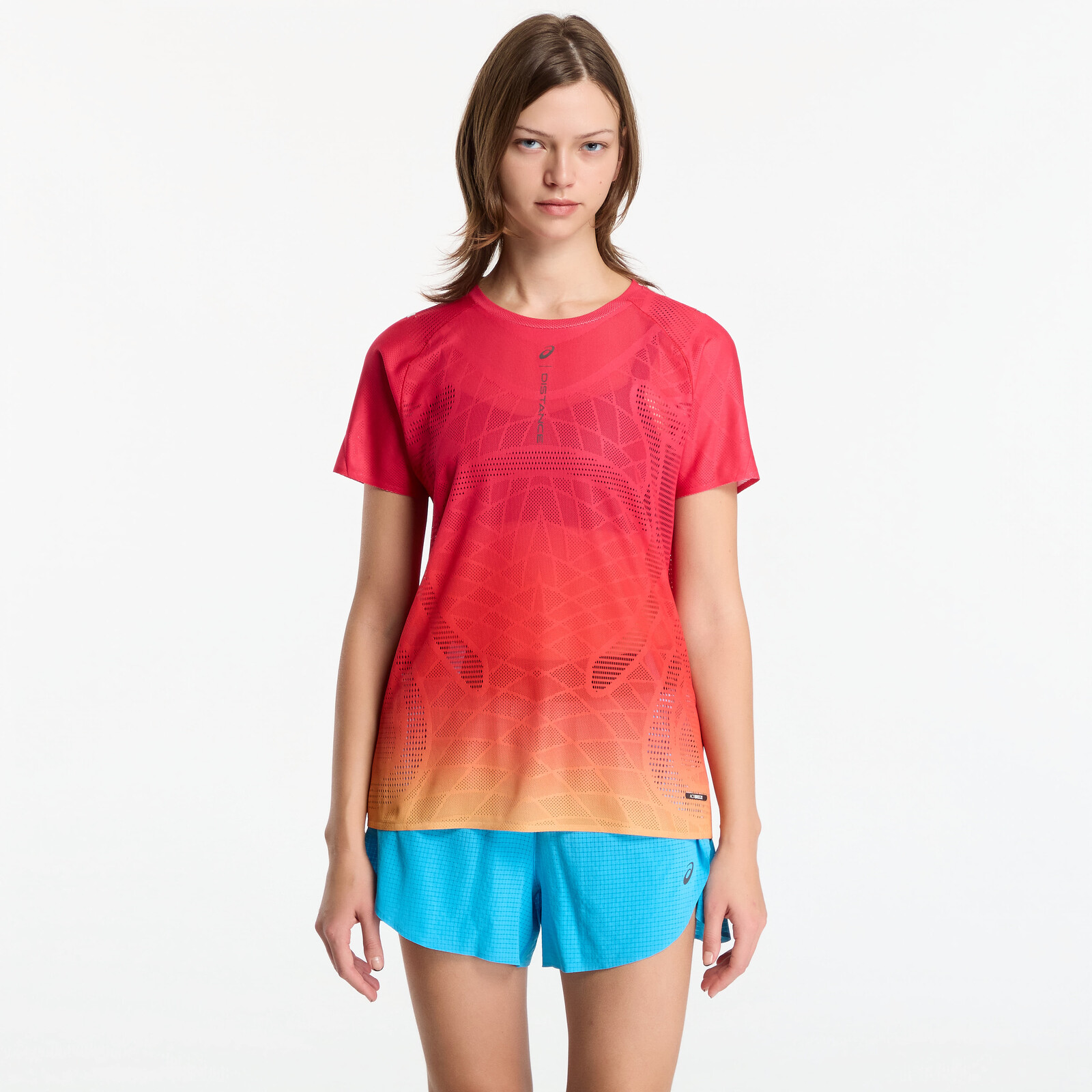 T-shirt Asics x Distance Metarun Fade SS Top Pink L
